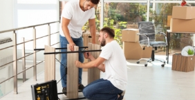 Furniture building services for offices from Mover Guys
